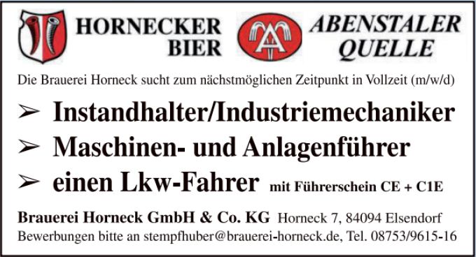 brauerei hornbeck